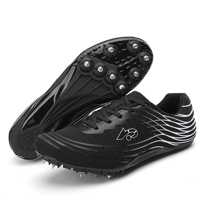Men Track Field Shoes Women Spikes Sneakers Athlete Running Training Lightweight Racing Match Spike Sport Shoes Plus Size 36-45