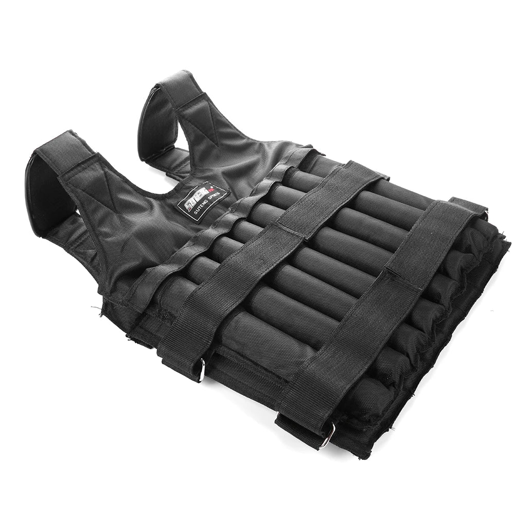 1 - 110LBS Adjustable Weighted Vest Running Loading Weighted Vest Training Workout Fitness Adjustable Waistcoat Jacket Man Women