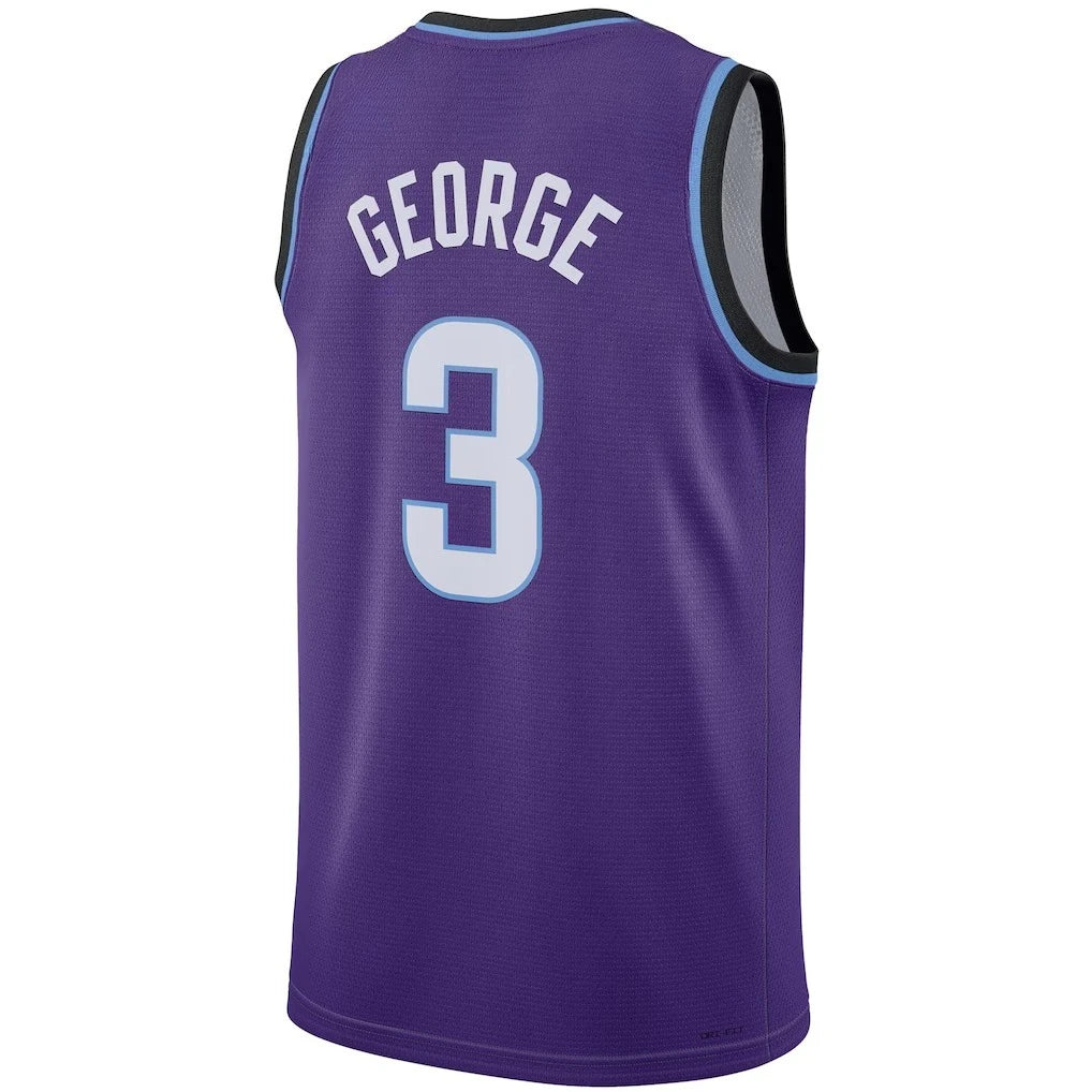 Basketball Jersey - Purple Base Light Blue Number Sleeveless Design Premium Team Apparel for Fans Authentic Game-Day Style