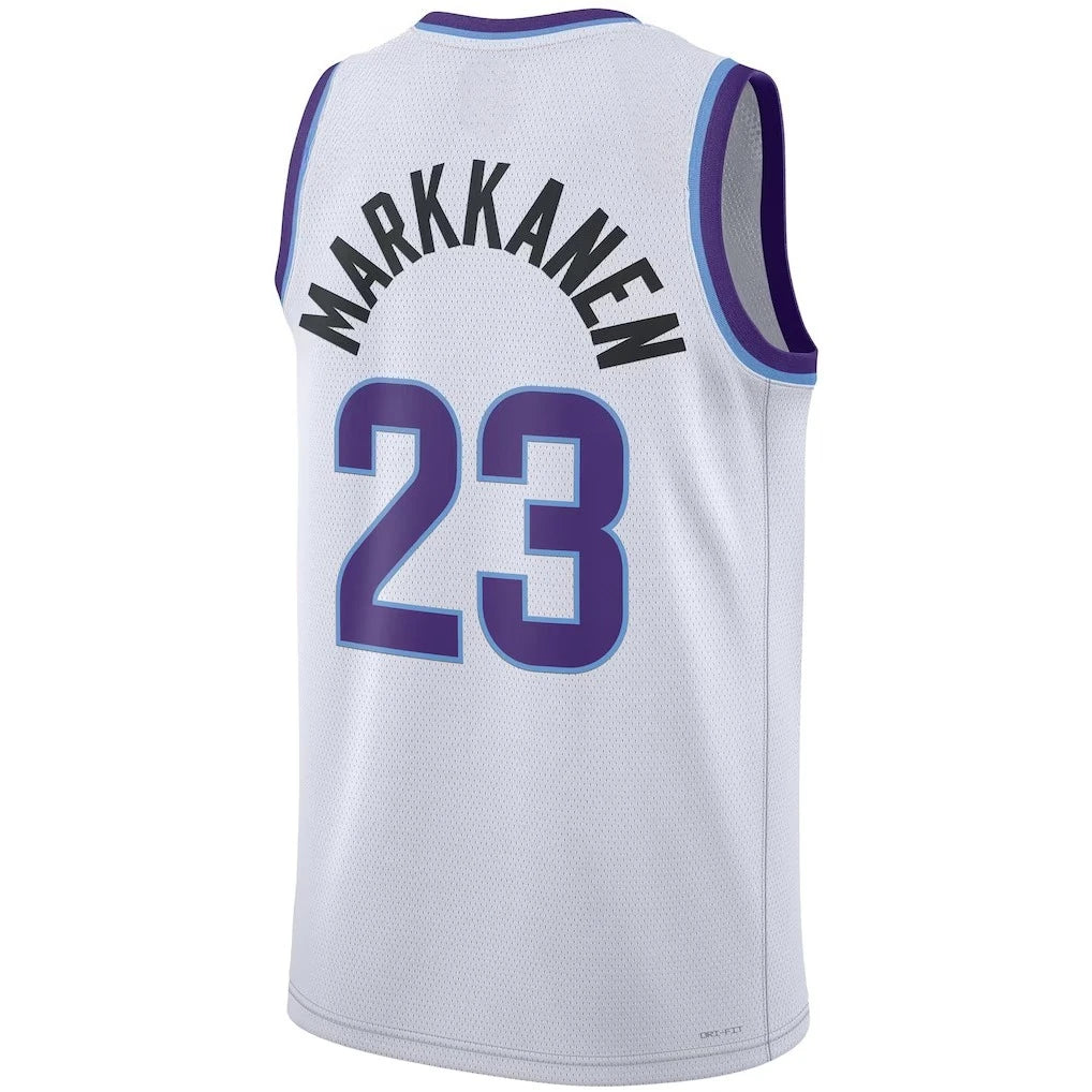Basketball Jersey - White Base Blue Number Sleeveless Design Premium Team Apparel for Fans