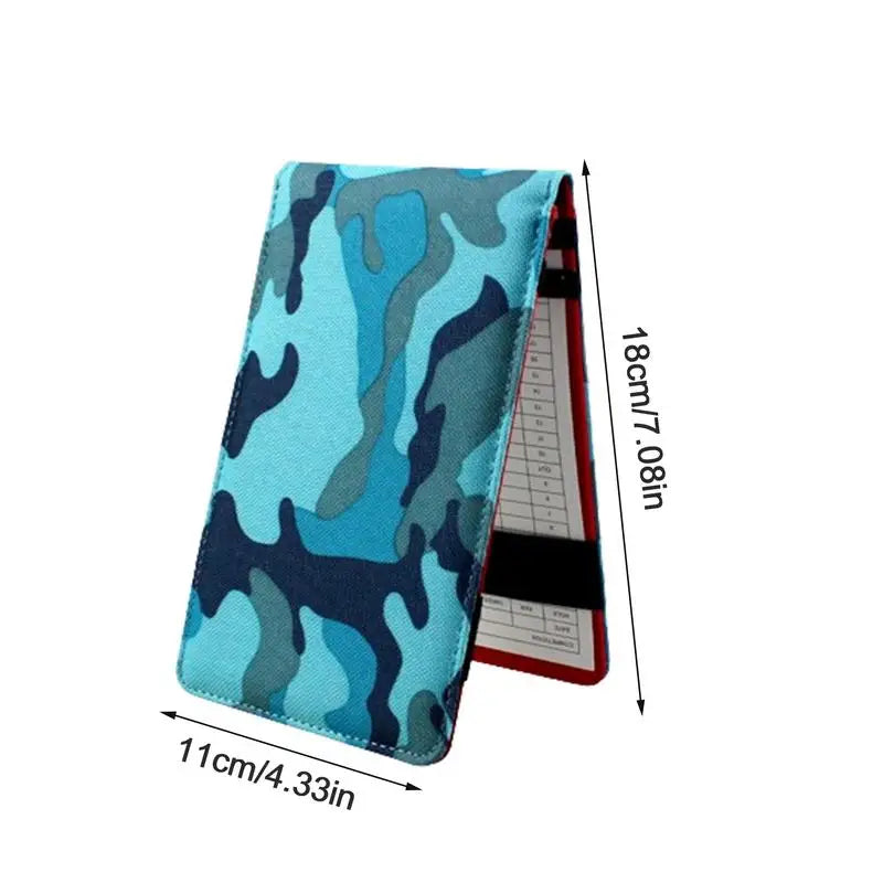Golf Scorecard Book Sports Card Holder Golf Score Book Pencil Golf Log Book Oxford Cloth Golf Notebook Golf Journal Notebook