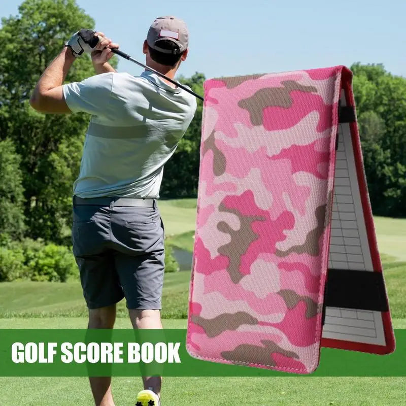 Golf Scorecard Book Sports Card Holder Golf Score Book Pencil Golf Log Book Oxford Cloth Golf Notebook Golf Journal Notebook