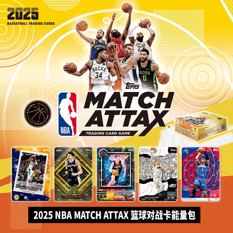 KAYOU Genuine NBA Star Card NBA MATCH ATTAX Basketball Battle Card Energy Pack Superpower Pack Collection Card Toys Gifts