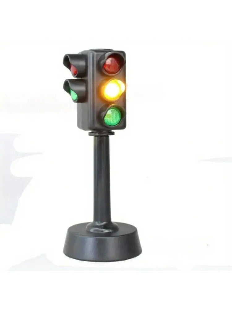 Mini Traffic Signs Road Light Block,Children Safety Education Kids' Puzzle Traffic Light Toy, Kids' Gift