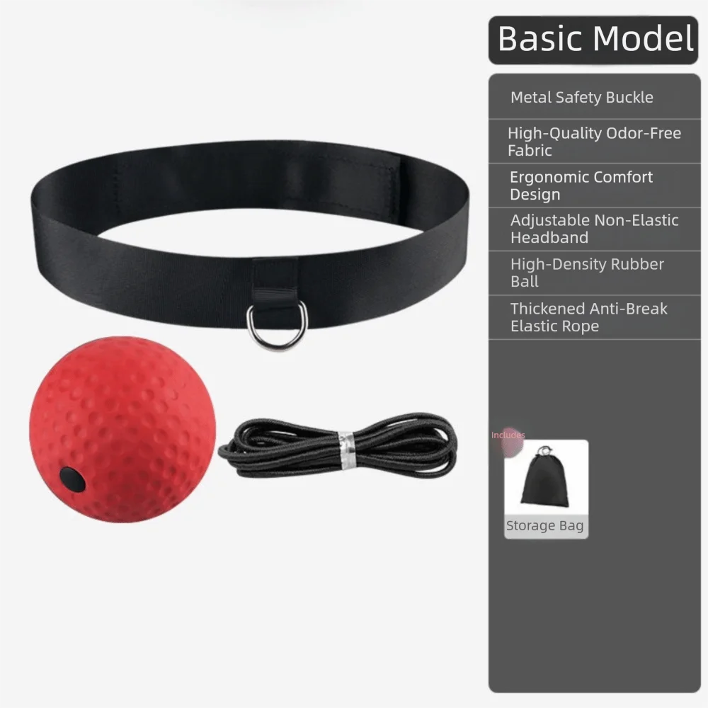 Portable 25g Reflex Punching Ball with Headband PU Boxing Training Ball Improve Speed Boxing Ball Hand Eye Coordination Training