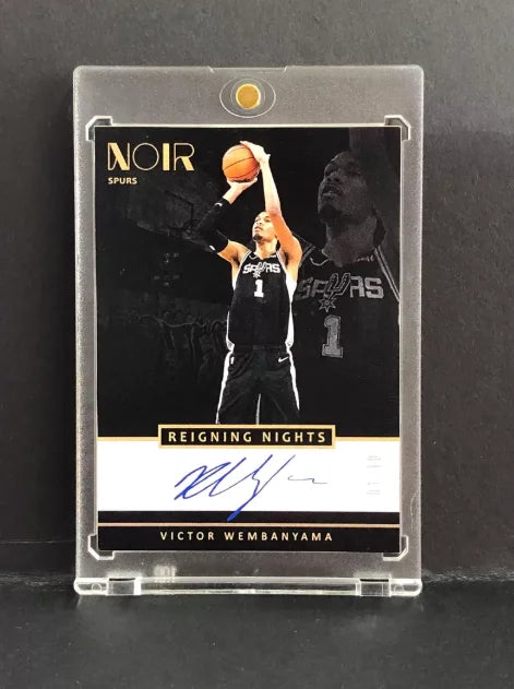 DIY Handmade Victor Wembanyama NBA Cards Kaboom NOIR Classic Design Replica Collectible Cards for Wemby Fans Collectible Gift