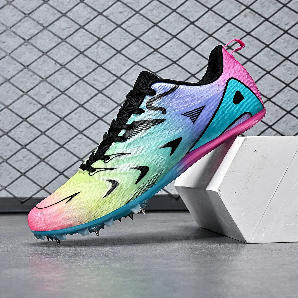 Men Women Professional Track Spike Soft Field Non Slip Racing Long Jump Running Sprint Shoes Athletic Nails Race Light weight