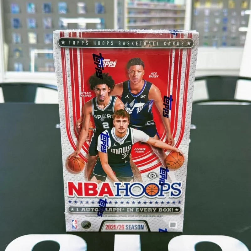 In Stock Original 2025/26 Topps Hoops NBA Basketball Series Value Edition Collectible Trading Card Collection Surprise Toy Cards