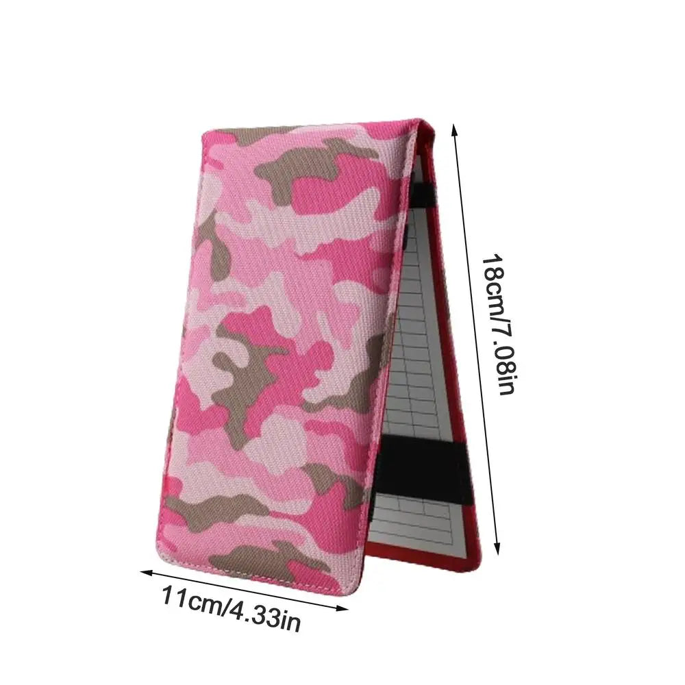 Golf Scorecard Book Sports Card Holder Golf Score Book Pencil Golf Log Book Oxford Cloth Golf Notebook Golf Journal Notebook