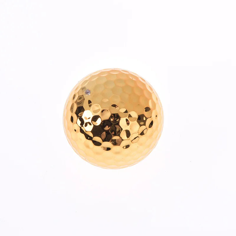 1pc golf balls novel ball golf equipment gold color Gold Golf balls