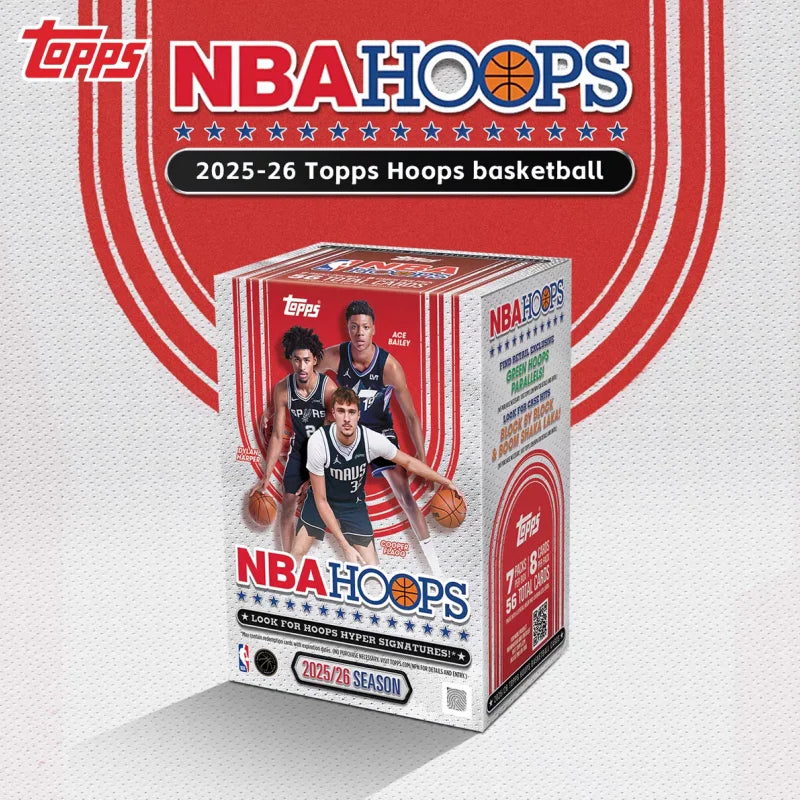 In Stock Original 2025/26 Topps Hoops NBA Basketball Series Value Edition Collectible Trading Card Collection Surprise Toy Cards
