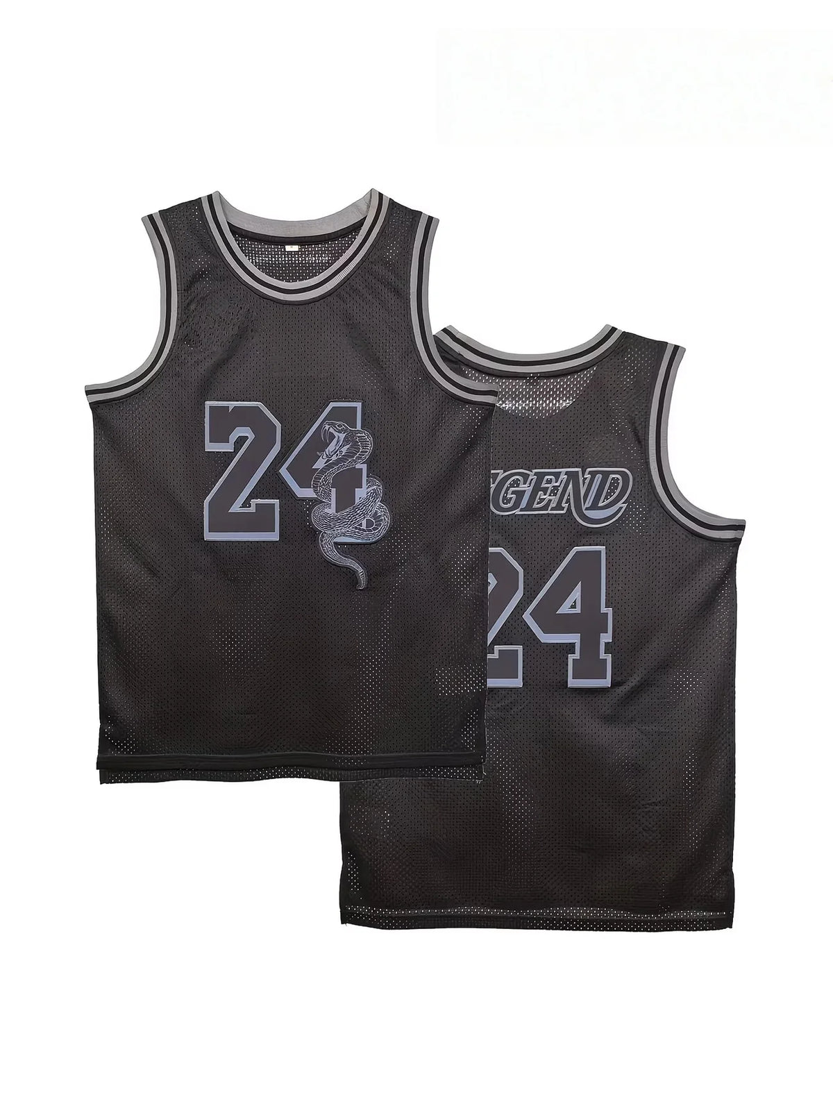Men's Los Angeles No. 24 Basketball Jersey, Men's Stylish Black Mamba Sports Vest