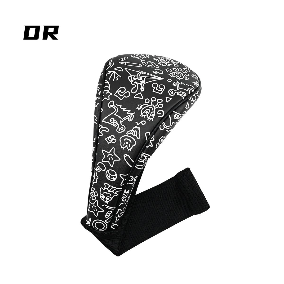 Golf Headcover Graffiti PU Leather for Driver Fairway Wood Head Cover Waterproof Durable Universal Fit Golf Club Head Protectors