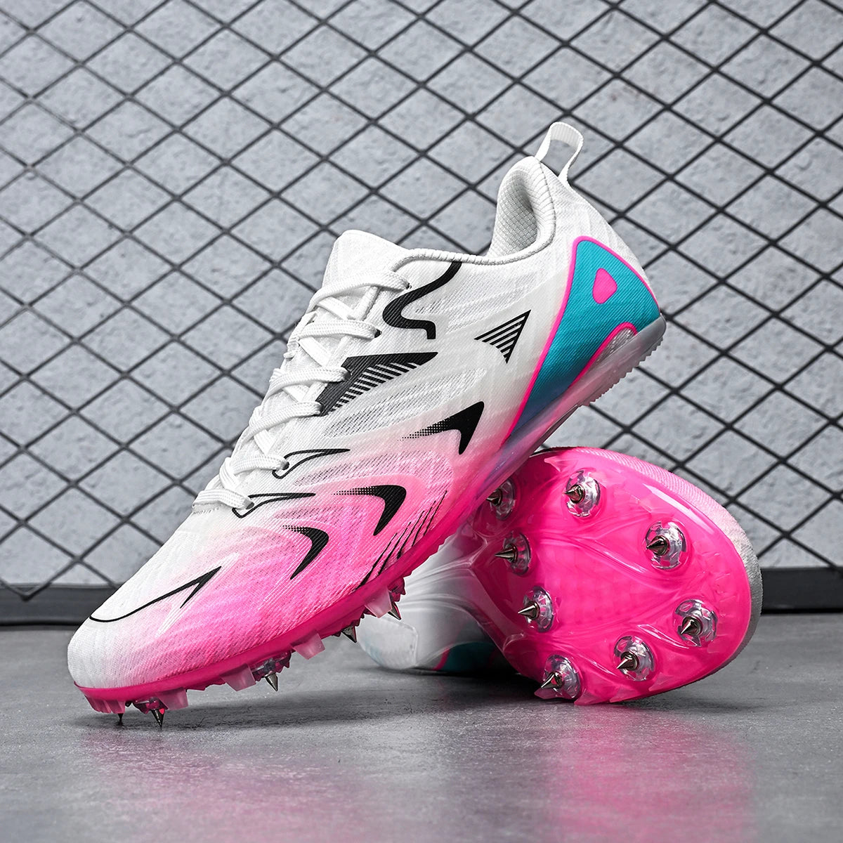 Men Women Professional Track Spike Soft Field Non Slip Racing Long Jump Running Sprint Shoes Athletic Nails Race Light weight
