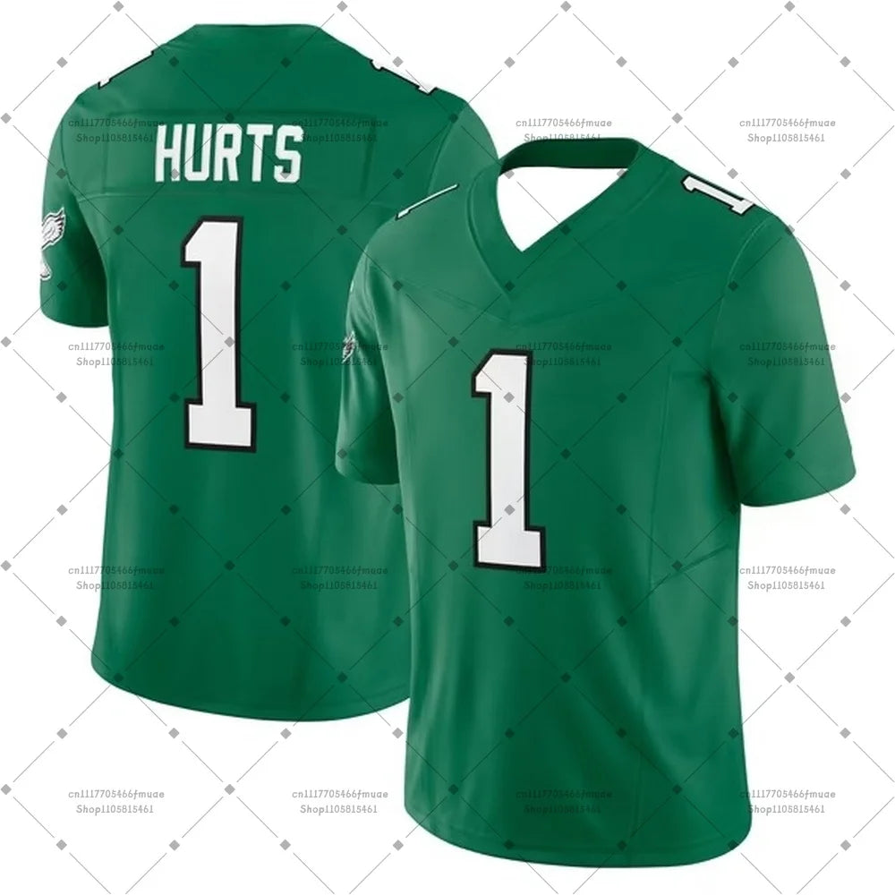 2026 Philadelphia Jalen Hurts #1 Eagles American Football Jersey Men Women Short Sleeve Mesh Breathable Quick-dry Fans T-shirt