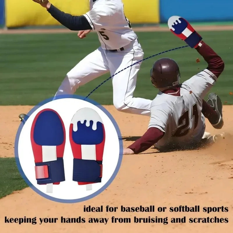 1 pc Baseball Sliding Baseball Breathable Glove Softball Guard Ergonomic Design Protecting Fingers for Basic Base Running