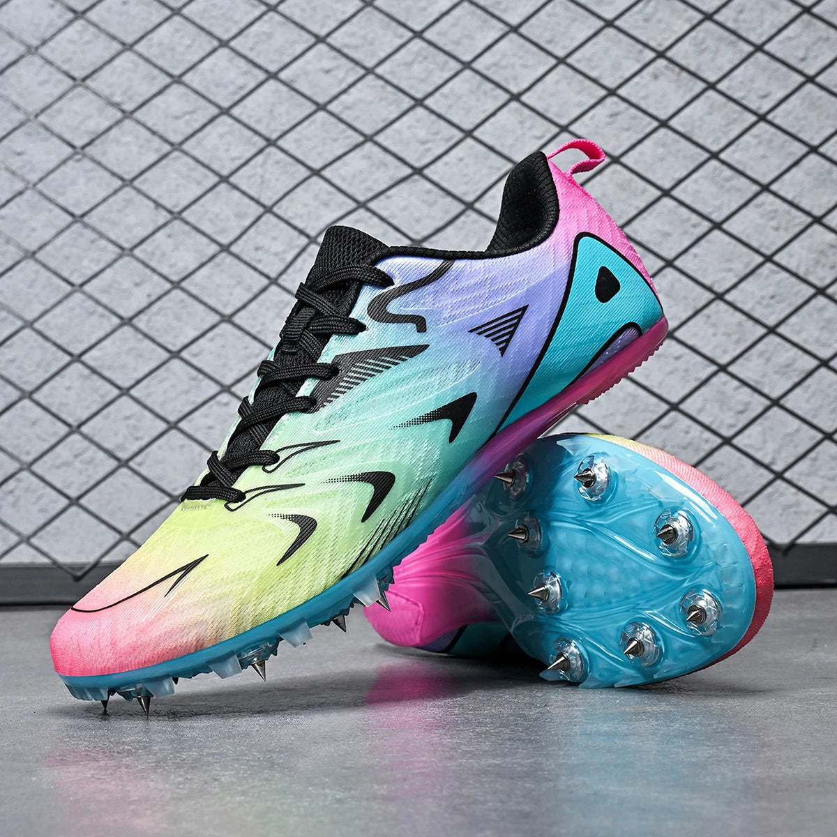 Men Women Professional Track Spike Soft Field Non Slip Racing Long Jump Running Sprint Shoes Athletic Nails Race Light weight
