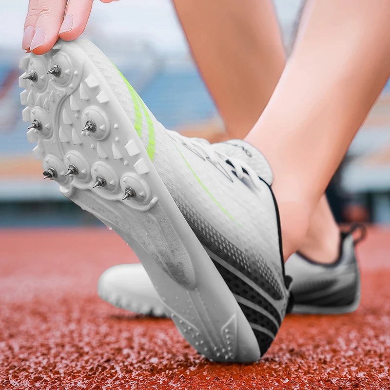 Track and Field Shoes Men Women Spikes Sneakers Track Race Jumping Sneakers Girls Professional Running Nail Spikes Shoes Boys