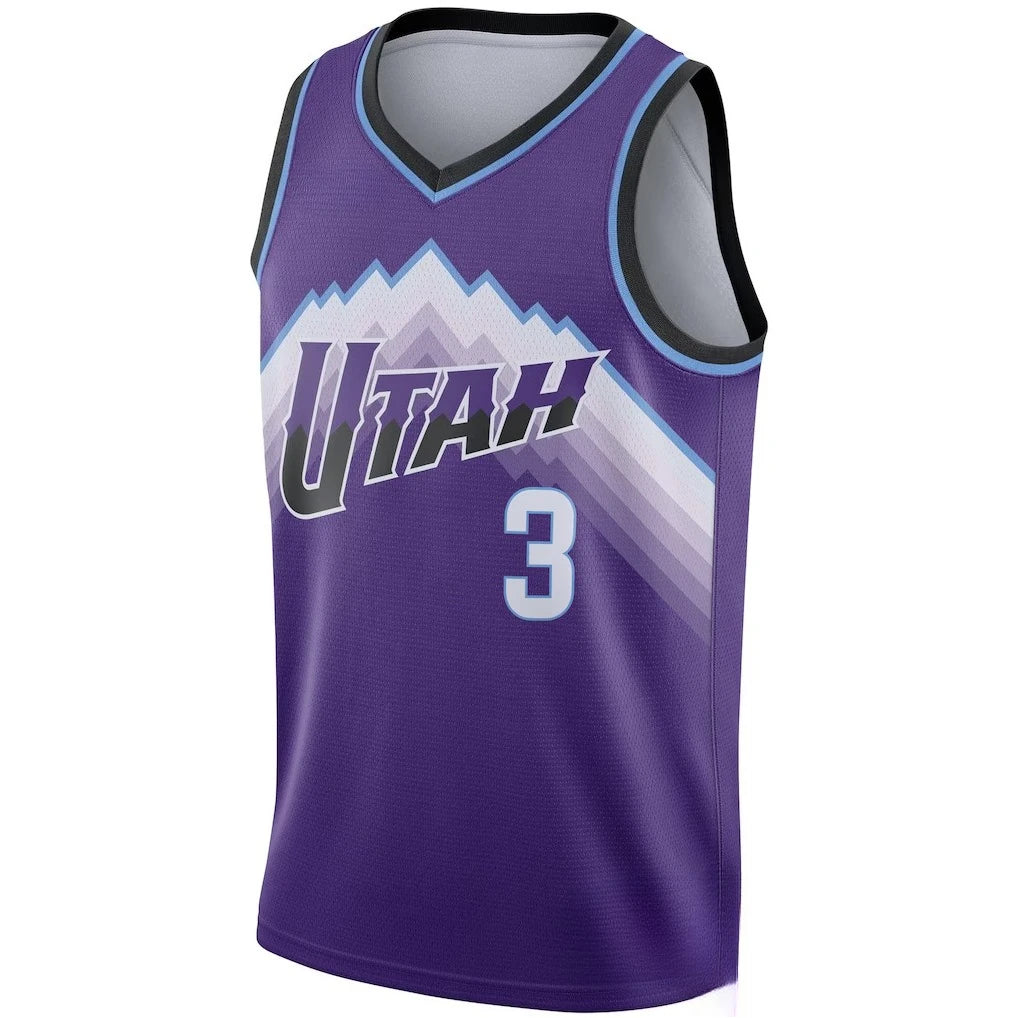 Basketball Jersey - Purple Base Light Blue Number Sleeveless Design Premium Team Apparel for Fans Authentic Game-Day Style