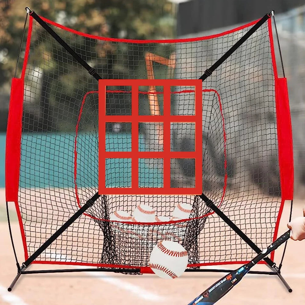 Baseball Practice Net Adjustable Baseball Softball Pitching Target Baseball Pitching Net Training Aids for Baseball Softball Net