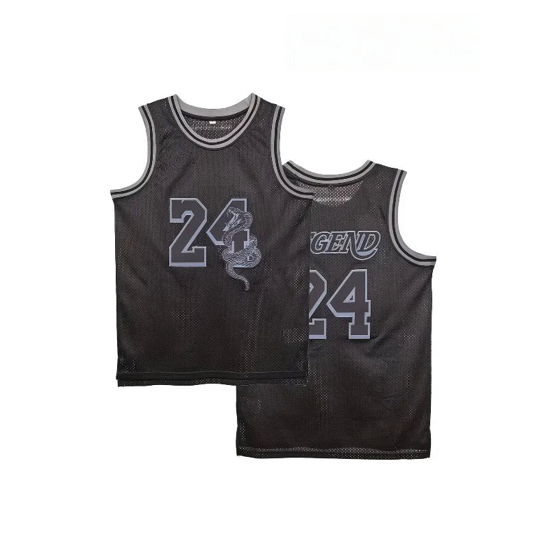Men's Los Angeles No. 24 Basketball Jersey, Men's Stylish Black Mamba Sports Vest