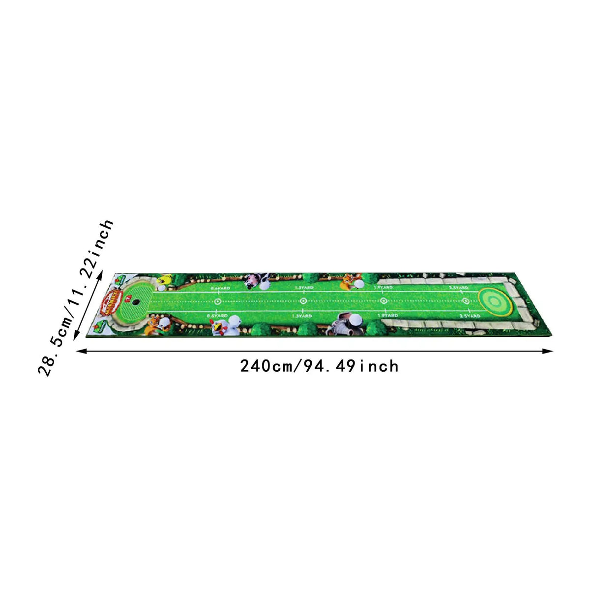 Golf Putting Mat Gift for Golfer Golfing Accessory Lightweight Portable Improve Putting Accuracy Training Aid for Park Lawn Home