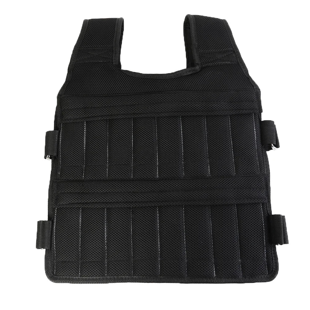 1 - 110LBS Adjustable Weighted Vest Running Loading Weighted Vest Training Workout Fitness Adjustable Waistcoat Jacket Man Women